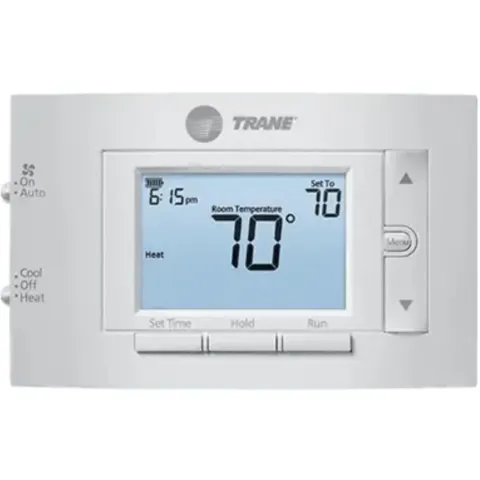 Trane XR202, 7-Day Programmable 1 Heat/1 Cool Push Button Thermostat, Energy-Efficient Temperature Control, for Home Comfort…