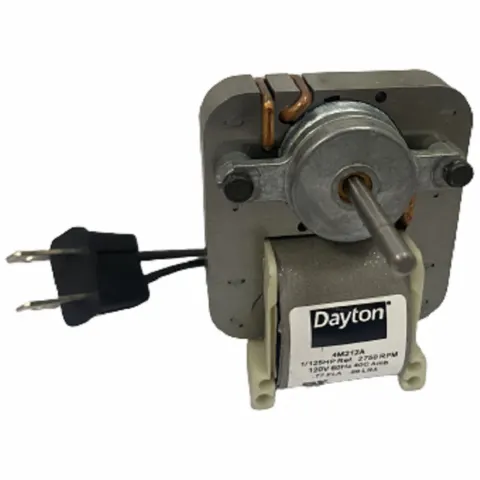 محرك بإطار C Dayton، 1/125 حصان، 2750 دورة في الدقيقة، 120 فولت، مع عقارب الساعة عند طرف العمود