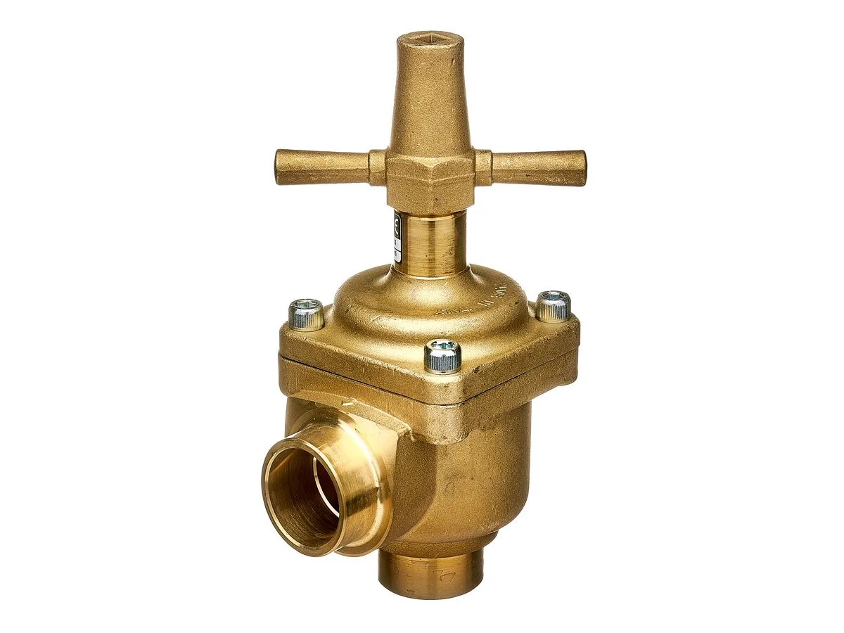 Castel Packed Cap Angle Valve 1 5/8" Solder 6532/13