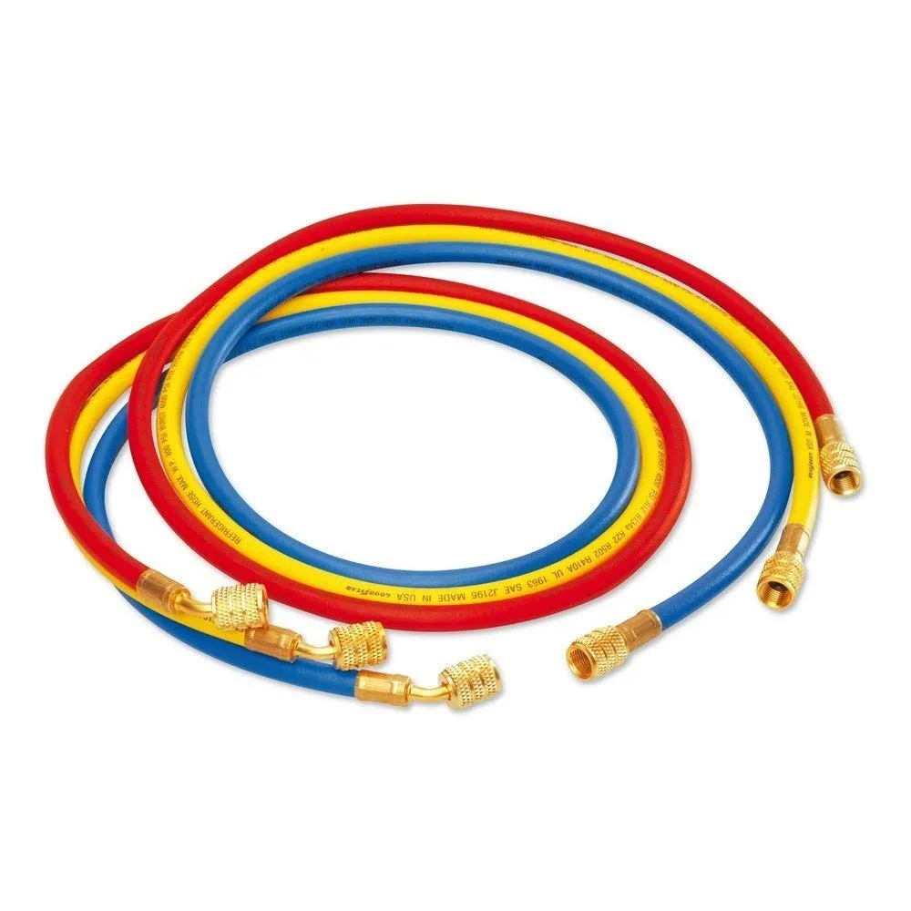 Rothenberger 1500000030 High Pressure Hose Plus Series, 1500mm x 5/16" SAE, Set of 3 (for R410A)