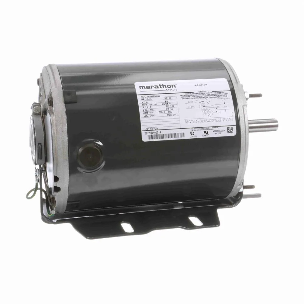 Marathon H275 Split Phase Blower Motor, 6-1/2" Dia., 1140/1725 RPM Marathon H275 Split Phase Blower Motor, 6-1/2" Dia., 1140/1725 RPM