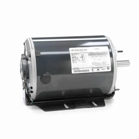 Marathon K518 3 Phase Blower Motor, 6-1/2" Dia., 1200/1800 RPM
