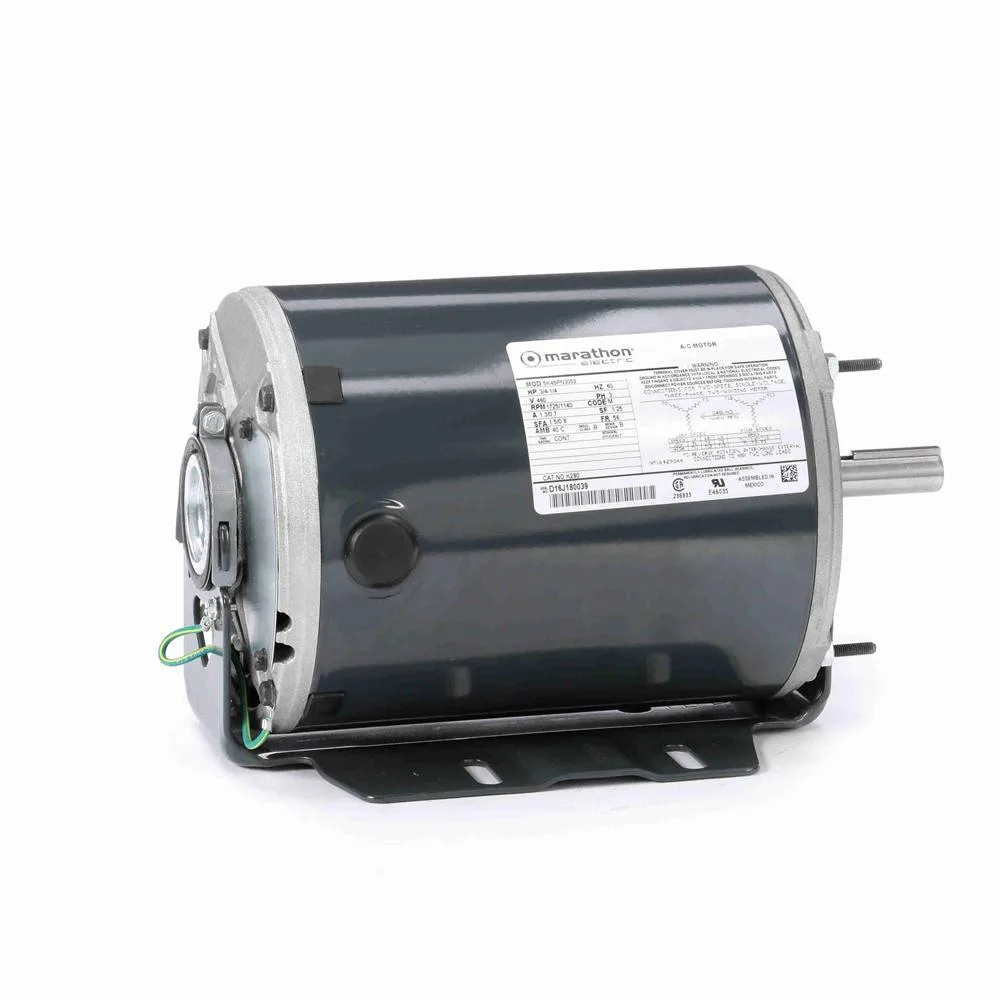 Marathon K280 3 Phase Blower Motor, 6-1/2" Dia., 1200/1800 RPM