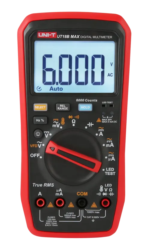 UT15B/17B/18B Max True RMS Digital Multimeters - UNI-T Meters