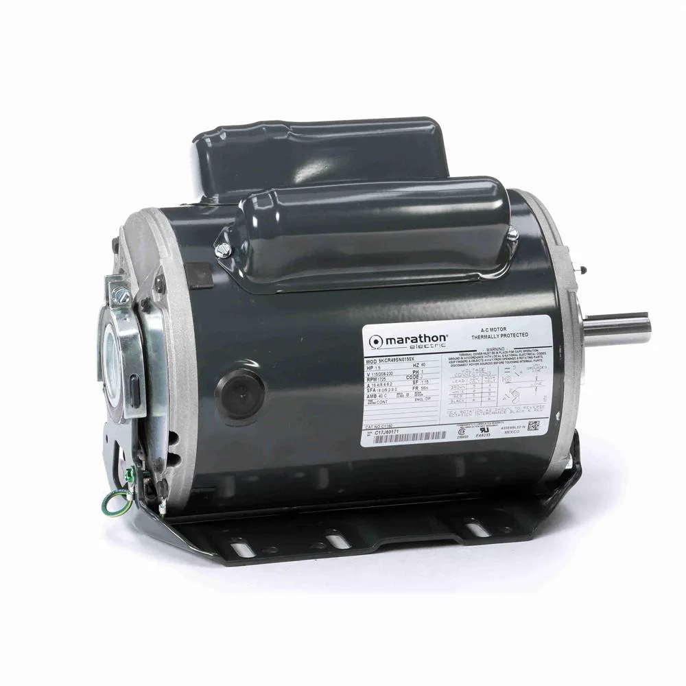 Marathon C1160 Capacitor Start/Run Blower Motor, 6-1/2" Dia., 1-1/2 HP, 1725 RPM
