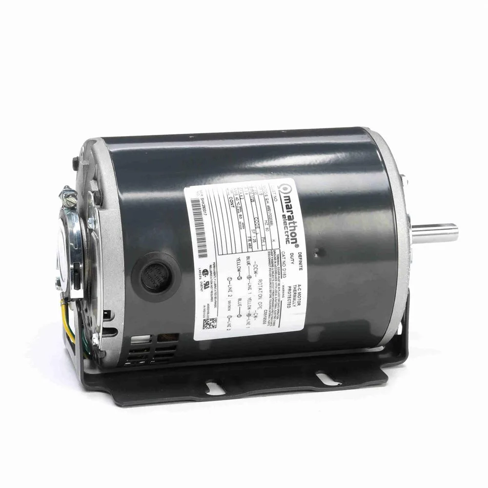 Marathon D163 Split Phase Blower Motor, 5-5/8" Dia., 1/2 HP, 1725 RPM
