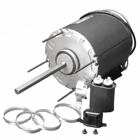 U.S. MOTORS Condenser Fan Motor: Ring Mount, Totally Enclosed Air-Over, 1/2 HP, 825 Nameplate RPM