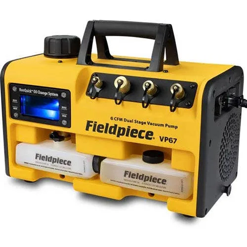مضخة تفريغ Fieldpiece VP67، 6 قدم مكعب/دقيقة