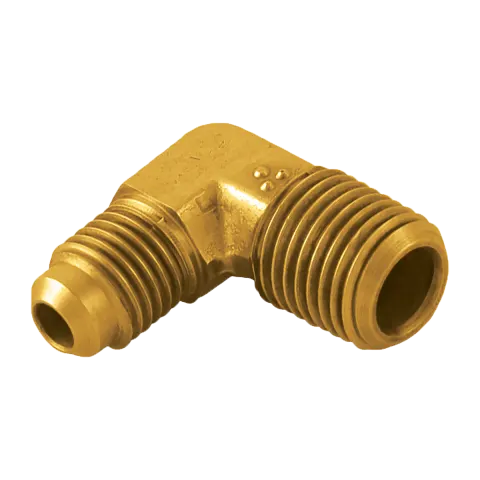 E2-8 Brass Elbow 1/2" Male Flare x 1/2" Male Flare