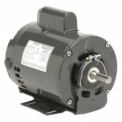 U.S. MOTORS Belt Drive Motor: 1 Speed, Open Dripproof, Cradle Base Mount, 1/2 HP, 115/200-230V AC