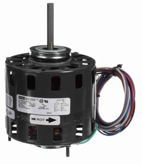 محرك Fasco D495، 1/20 حصان، 1050 دورة في الدقيقة، قطر 5 بوصة، 115 / ‎208-230 فولت