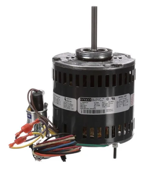 محرك Fasco D497، 1/10 حصان، 1050 دورة في الدقيقة، قطر 5 بوصة، 115 / ‎208-230 فولت