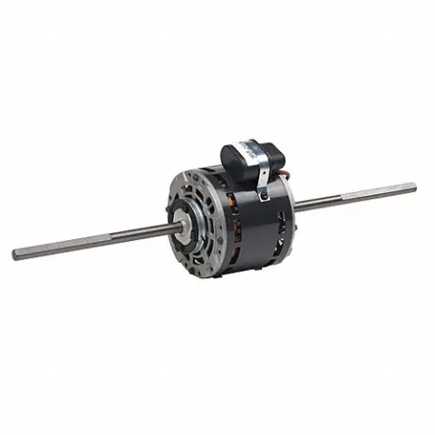 U.S. MOTORS Direct Drive Blower Motor: 3 Speed, Open Air-Over, Resilient Base Mount, 1/25 HP, Auto