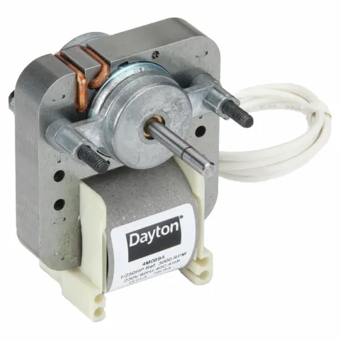 محرك بإطار C Dayton، 1/250 حصان، 3000 دورة في الدقيقة، 230 فولت، مع عقارب الساعة عند طرف العمود