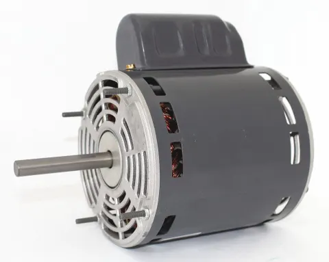 DAYTON Direct Drive Blower Motor: 1 Speed, Open Air-Over, Stud Mount, 1/3 HP, 1,650 Nameplate RPM