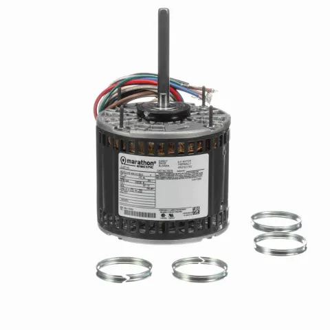 Marathon X019 PSC Direct Drive Blower Motor, 5-5/8" Dia., 1/3 HP, 1075 RPM