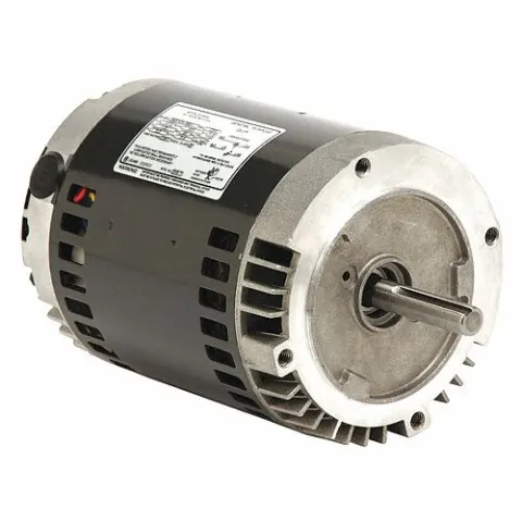 U.S. MOTORS Direct Drive Blower Motor: 2 Speed, Open Air-Over, Face Mount, 1/3 HP, 115V AC, 56 Frame