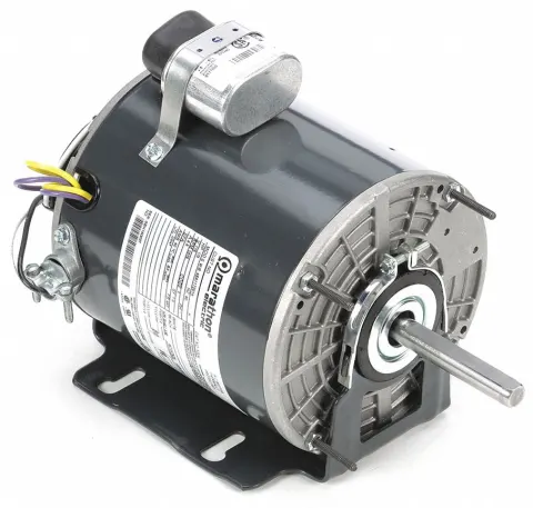 MARATHON MOTORS Motor: 1 Speed, Totally Enclosed Air-Over, Resilient Base Mount, 1/3 HP, 115V AC