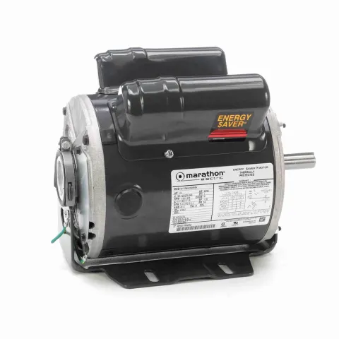 Marathon E254 Capacitor Start/Run Blower Motor, 6-1/2" Dia., 1/3 HP, 1725 RPM