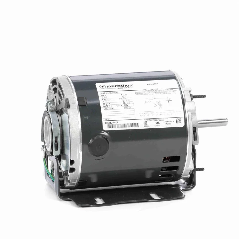 Marathon H164 Split Phase Blower Motor, 5-5/8" Dia., 1/3 HP, 1725 RPM