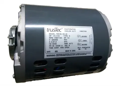 250W 220V Air Cooling Fan Motor 4 Pole, 1/3 HP Fan Motor Replacement – image 3
