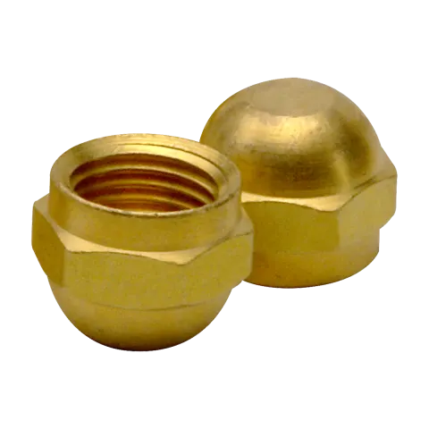 N5-4 Brass Flare Cap Nut 1/4"