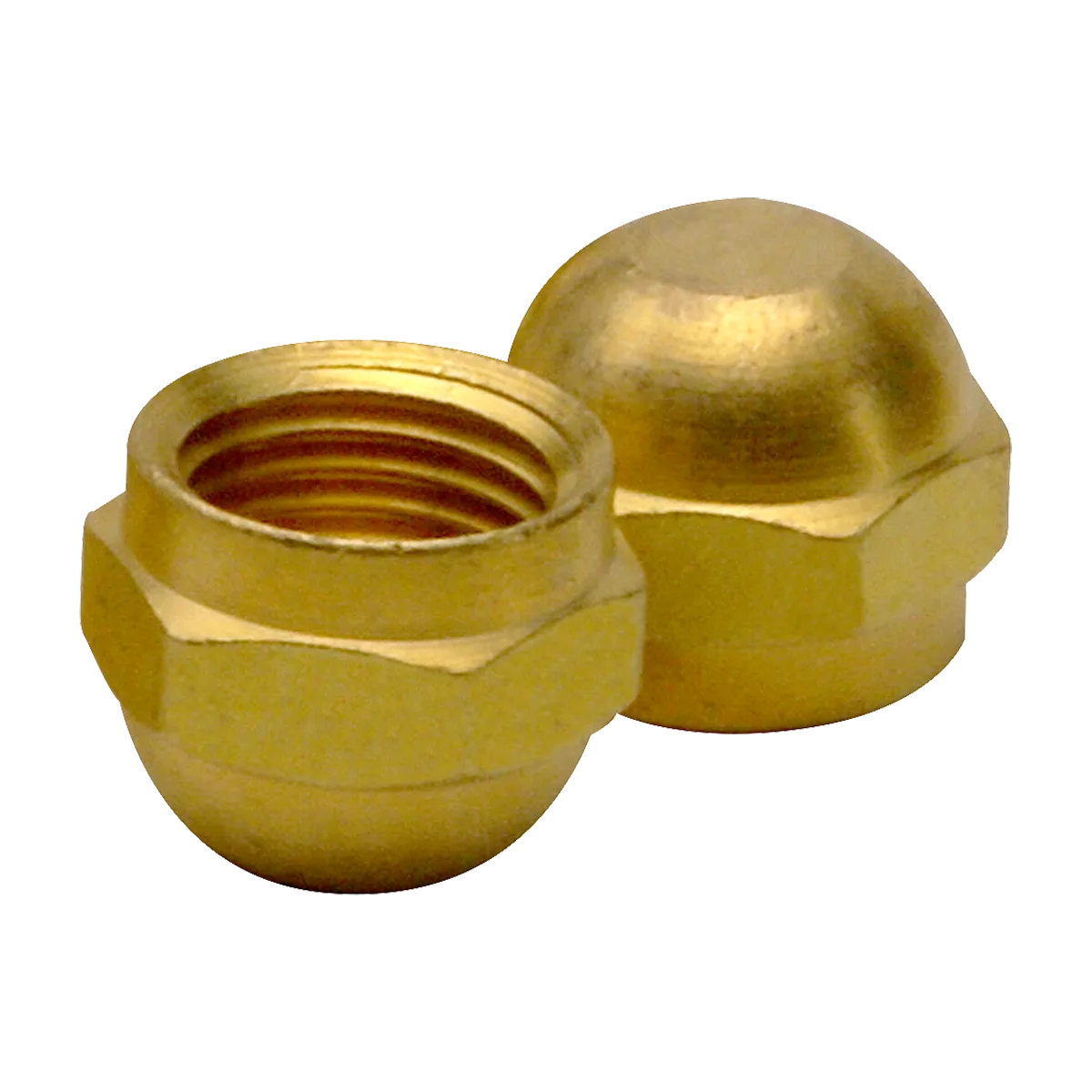 N5-4 Brass Flare Cap Nut 1/4"