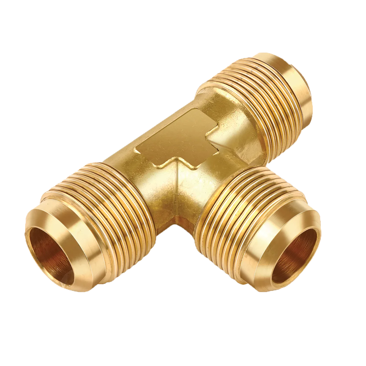 T2-4 Brass Tee 1/4" Flare