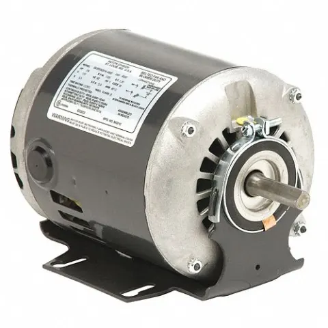 U.S. MOTORS Belt Drive Motor: 2 Speed, Open Dripproof, Resilient Mount, 3/4 HP, 1,725 Nameplate RPM