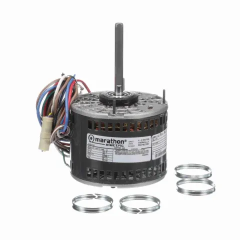 Marathon X000 PSC Direct Drive Blower Motor, 5-5/8" Dia., 1/4 HP, 1075 RPM