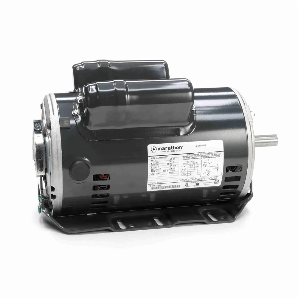 Marathon CG232 Capacitor Start/Run Blower Motor, 6-1/2" Dia., 3/4 HP, 1140 RPM