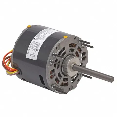 U.S. MOTORS Direct Drive Blower Motor: 3 Speed, Open Air-Over, Stud Mount, 1/4 HP, 115V AC, 42 Frame