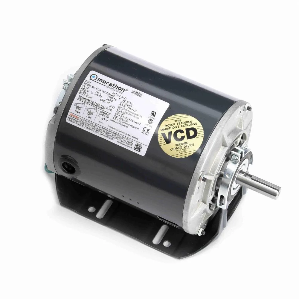Marathon G141 3 Phase Blower Motor, 6-1/2" Dia., 3/4 HP, 1725 RPM Marathon G141 3 Phase Blower Motor, 6-1/2" Dia., 3/4 HP, 1725 RPM