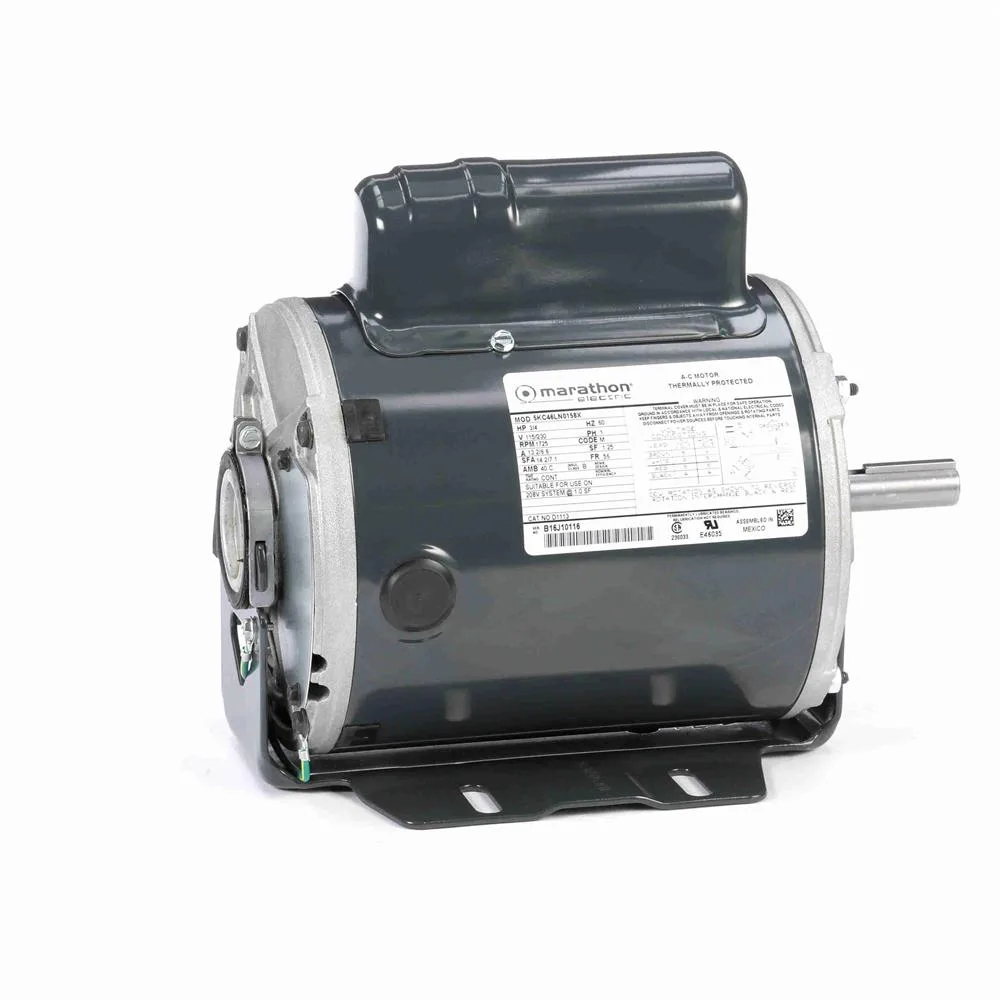 Marathon D1113 Capacitor Start Blower Motor, 6-1/2" Dia., 3/4 HP, 1725 RPM