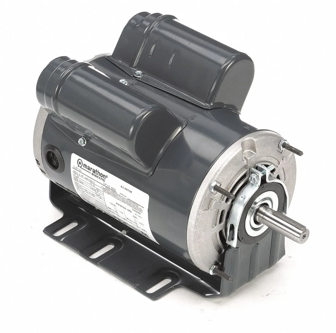 MARATHON MOTORS Belt Drive Motor: 1 Speed, Open Dripproof, Resilient Base Mount, 3/4 HP, 277V AC