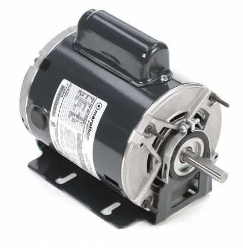 MARATHON MOTORS Belt Drive Motor: 1 Speed, Open Dripproof, Resilient Base Mount, 1/4 HP, 48Y Frame