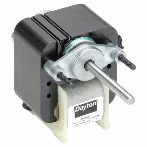 محرك بإطار C Dayton، 1/40 حصان، 3000 دورة في الدقيقة، 115 فولت، مع عقارب الساعة عند طرف العمود، تثبيت مسامير (رقم 2)
