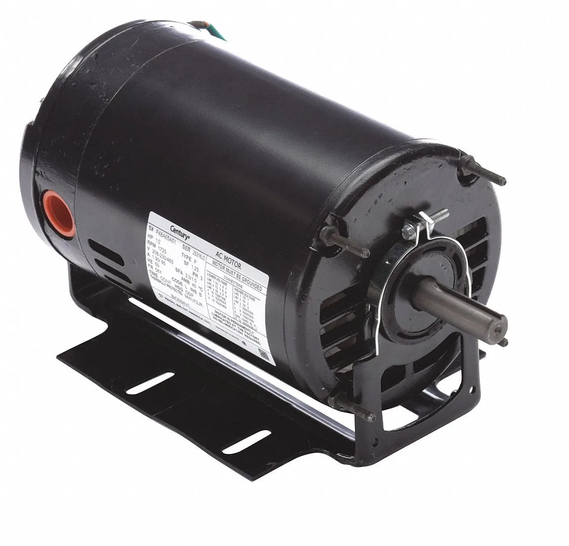 محرك بديل OEM Century، 1/2 حصان، 1725 دورة في الدقيقة، ‎208-230 / 460 فولت، ثلاثي الطور، إطار 56Y