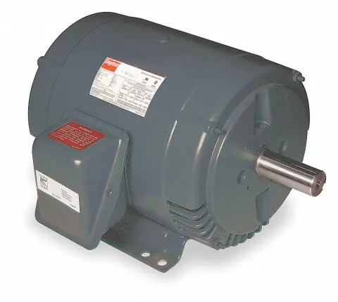 DAYTON Direct Drive Blower Motor: 1 Speed, Open Dripproof, Rigid Base Mount, 3 HP, 208-230/460V AC
