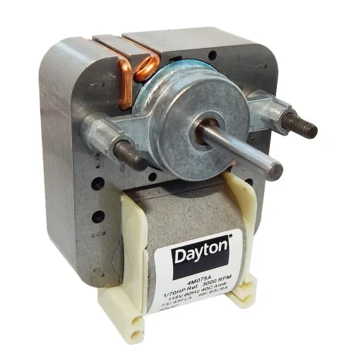 محرك مروحة تهوية بإطار C Dayton 4M075، 1/70 حصان، 3000 دورة في الدقيقة، 2 سرعات، 115 فولت