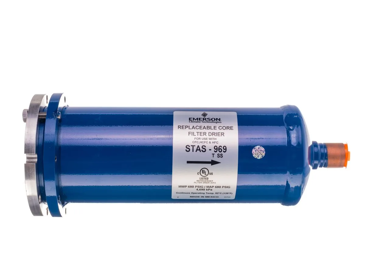 Copeland STAS969TSS Drier Shell, 2 Cores, 1-1/8"