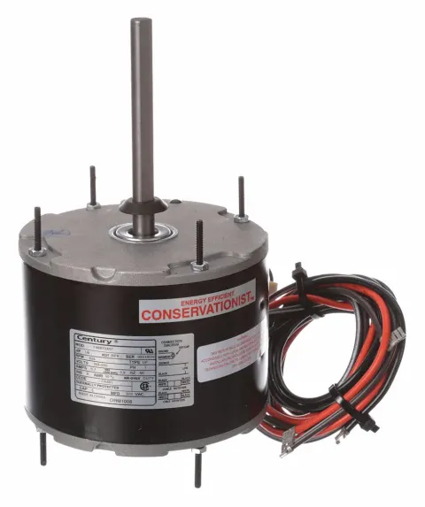 CENTURY Condenser Fan Motor: Rheem/Ruud OEM Repl, 1/8 HP, 825 Nameplate RPM, 208-230V AC, 48Y Frame