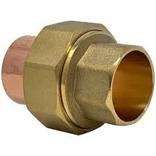 Copper Union with Solder Ends, 1-1/8" OD