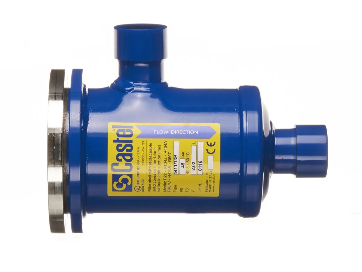 Castel 4411/13B Drier Shell, 1 Core, 1-5/8" Solder, 45 bar Castel 4411/13B Drier Shell, 1 Core, 1-5/8" Solder, 45 bar