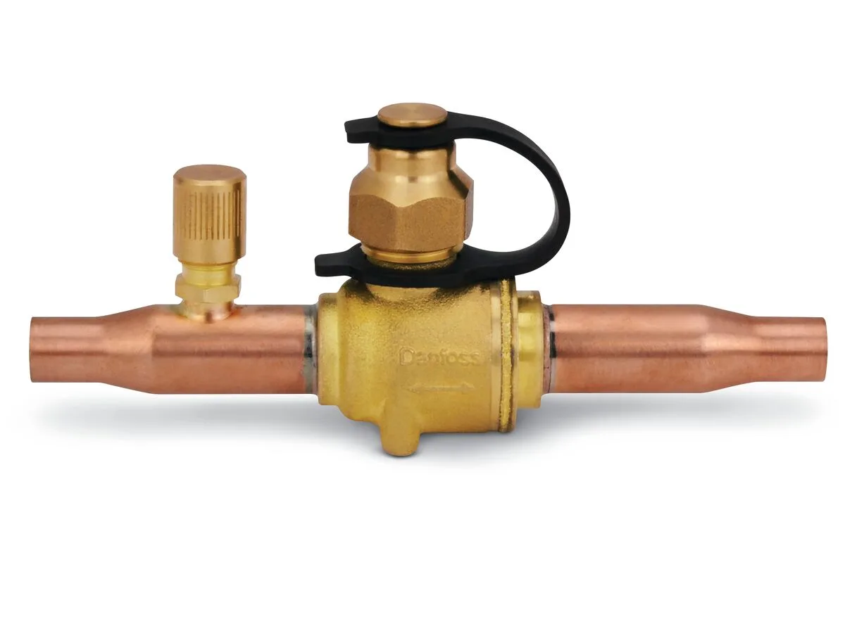 Danfoss Ball Valve With Access Port 2 1/8" Solder Connection 009L7059
