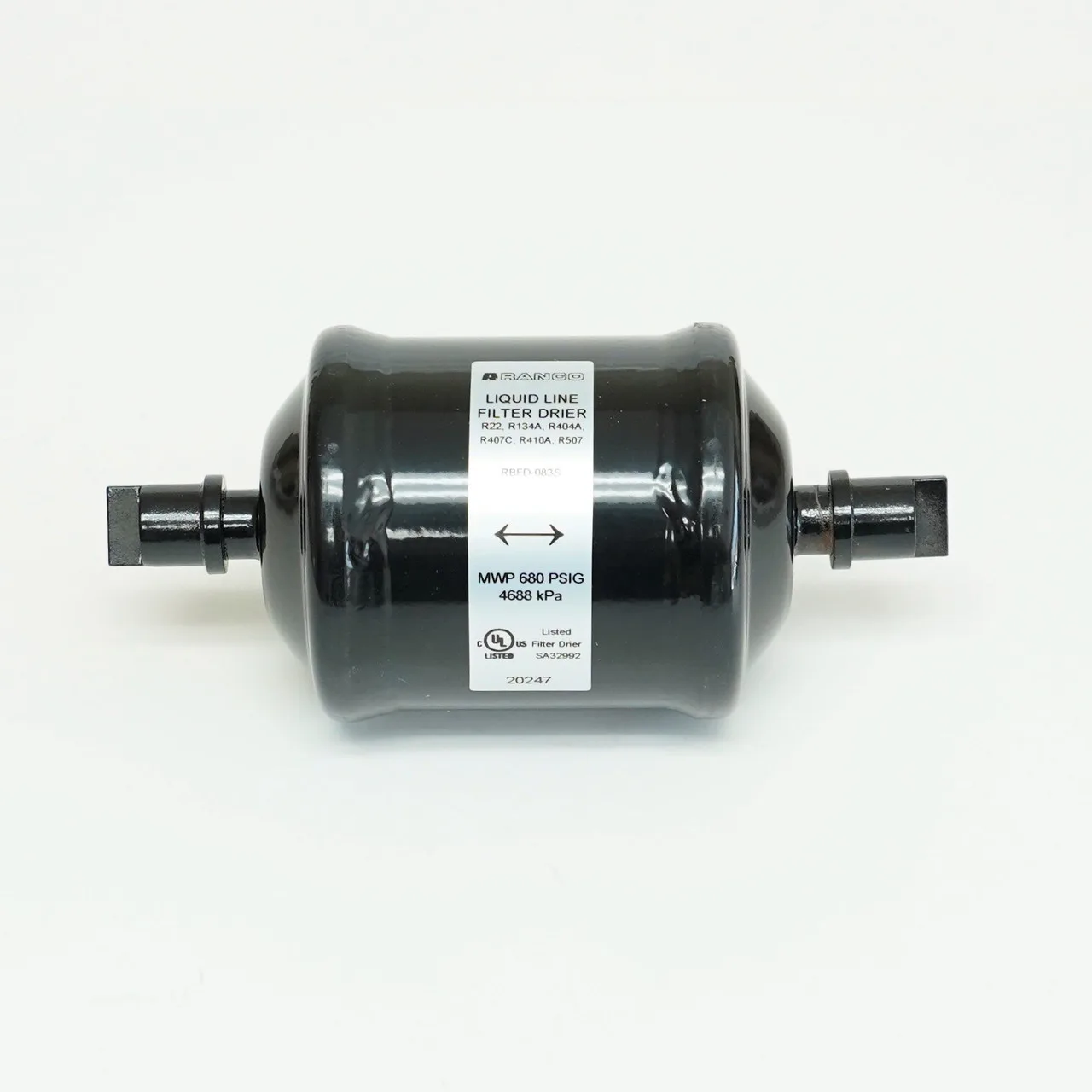 مجفف فلتر ثنائي الاتجاه للمضخات الحرارية Ranco RBFD-083S، 3/8 بوصة، لحام (Sweat)