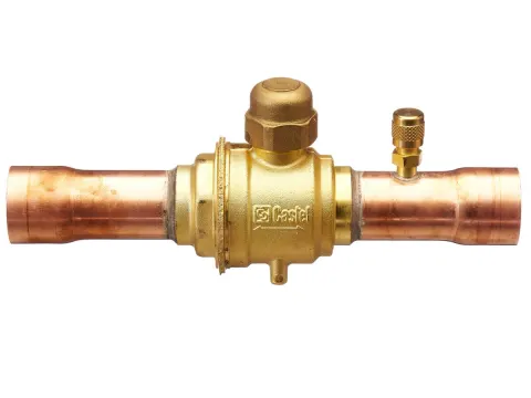 Castel Ball Valve With Access Port 1 1/8" Solder 6570/9A