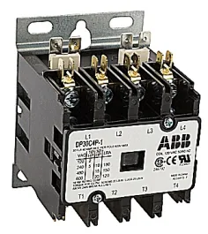 ABB, DP30C4P-4, 4 Pole, 30 Amps, 480VAC Coil, Definite Purpose Contactor