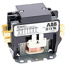 ABB, DP40C2P-4, 2 Pole, 40 Amps, 480VAC Coil, Definite Purpose Contactor