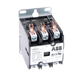 ABB, DP40C3P-1, 3 Pole, 40 Amps, 120VAC Coil, Definite Purpose Contactor